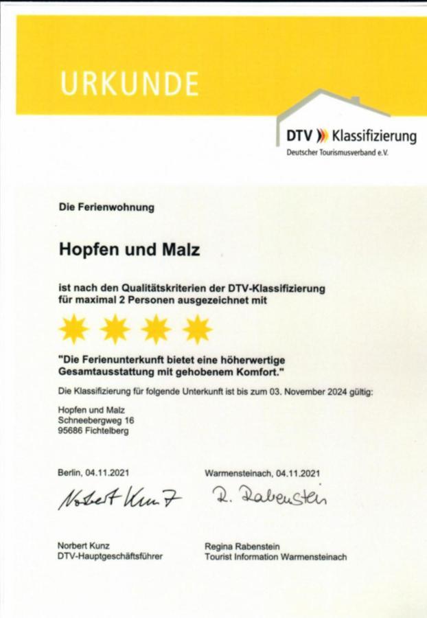 Ferienwohnungen Hopfen Und Malz 菲希特尔贝格 外观 照片