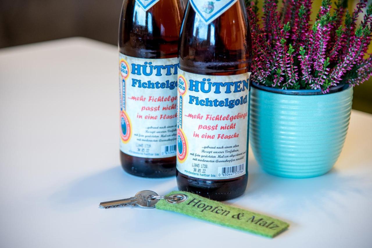 Ferienwohnungen Hopfen Und Malz 菲希特尔贝格 外观 照片